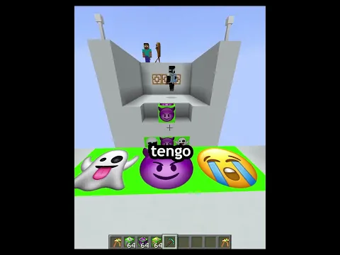 ADIVINA el EMOJI en MINECRAFT 💀​⚠️​☠️ #español #minecraft