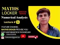 Bisection Method Numerical Analysis Maths Locker