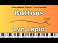 Download Lagu Lyn Lapid - Buttons (Piano Version, Tutorial, Lyrics, Karaoke)