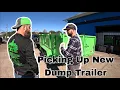 Picking Up Dump Trailer From Top Shelf Trailers