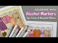 Coloring with Alcohol Markers Tips Tricks and Beautiful Effects Cozy Coloring for Adults