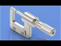 Screw Gauge Modelling with Motion Simulation Volume-1 Solid Edge Tutorial