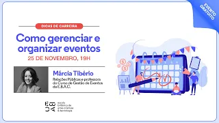 Como Gerenciar e organizar eventos