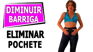 đŽ DIMINUA A BARRIGA, O ESTĂMAGO ALTO E A POCHETE! Treino em Casa - VĂdeo 853a