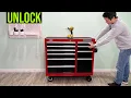 Craftsman 41 Tool Cabinet Fix Stuck Drawers CMST82772RB How to unlock tool chest drawers