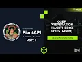 HackTheBox PivotAPI Part I OSEP Preparation Livestream Sinhala