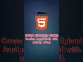 How to Upload a File in HTML File Upload Input Example HTML Form Tutorial