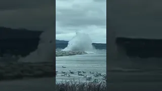 Waves on Lake Michigan getting rough!
