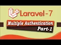 Laravel 7 Mulltiple Authentication Install Basic Auth