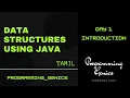 Day 1 Introduction Data Structures using JAVA in Tamil ProgrammingGenics