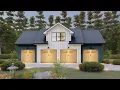 Ultimate Modern Farmhouse Garage Plan 4-Car Storage Spacious 2-Bed Apartment Above 699-00385