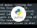 What is double colon in Python when subscripting sequences
