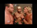 Maven Chris Jericho and Chris Benoit backstage Raw Nov 15 2004