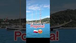 Did not expect to see her on our travels! What a lovely surprise!😍⛵️🇵🇱 #sailing @stspogoria9375