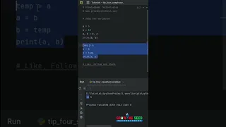 How to Swap Variables in Python Without a Temporary Variable Python Tips and Tricks