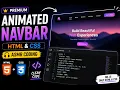 Build a Premium Animated Navbar HTML CSS ASMR Coding