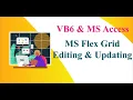 MS flex grid editing updating and cell colour change in vb6 code project for students developers