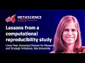 Lessons from a computational reproducibility study