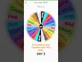 if it Lands on your Favorite color YOU LOSE DAY 2