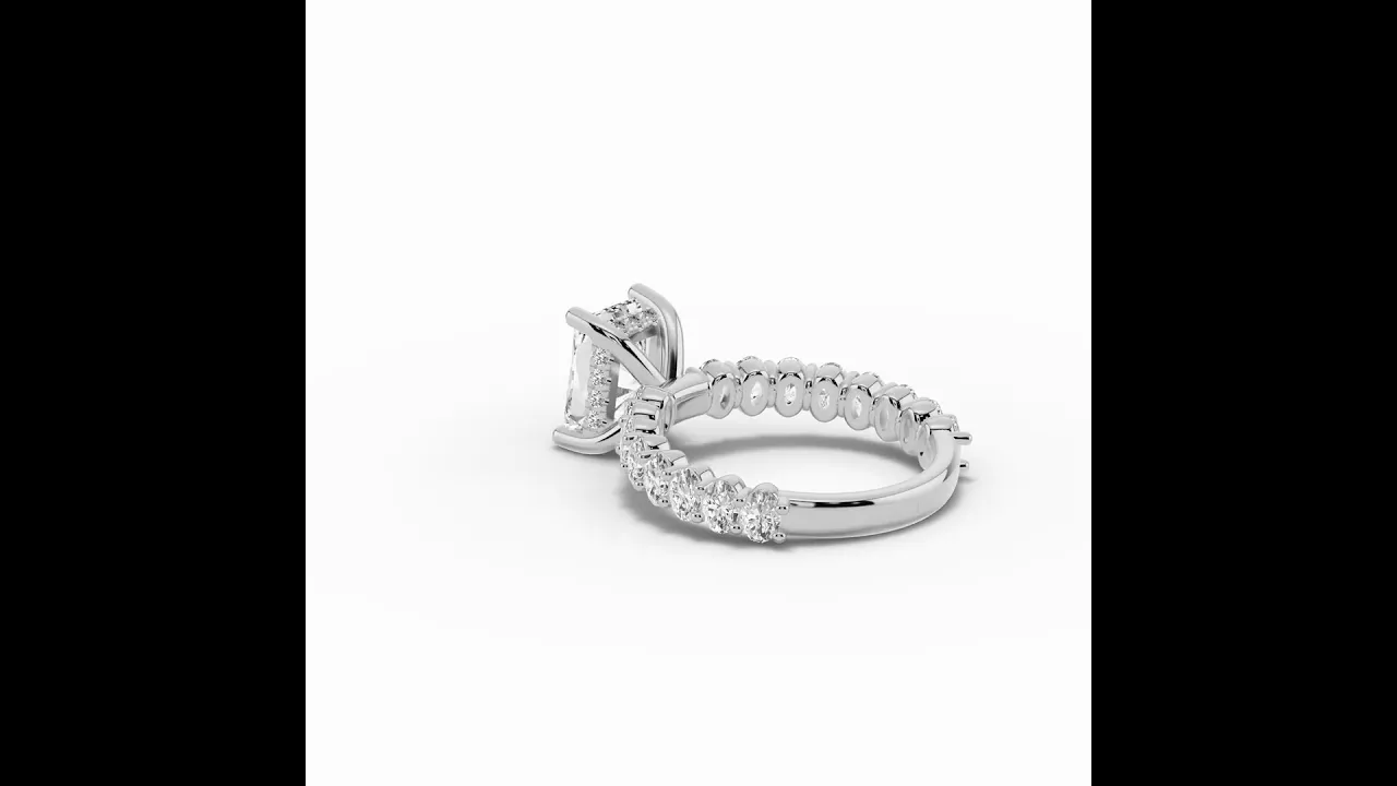 Radiant Aurielle Crown Engagement Ring