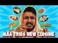 Lagu Bengali Mother tries various Cuisines 😜 - Watch her Reaction!