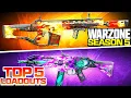 TOP 5 META LOADOUTS in WARZONE Best Class Setup