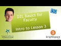 OCU D2L Basics Lesson 3 Intro