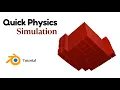 How to make Simple Gravity Simulation in Blender Quick Easy Beginner Guide Blender Basics