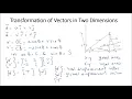 3 3 Transformation of Vectors in Two Dimensions