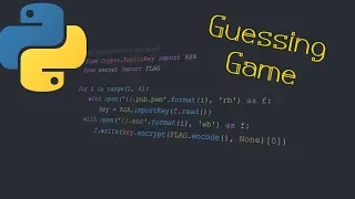 Python Guessing Game Tutorial Part 1