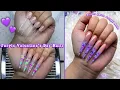PURPLE VALENTINE S DAY POLYGEL NAILS HOW TO GLITTER OMBRE USING POLYGEL Nail Tutorial
