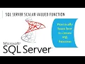 How to Create Scalar valued function in SQL Coding Era