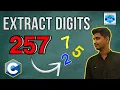 Extract Digits of a Number in C Left to right and right to left MAKAUT BCA 1st semester Bangla