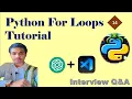 14 Python For Loops and TR Interview Q A Python easy Python Shortcuts Genie MITHRAMMA IT