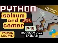 Python String Method isalnum and center PY LEC