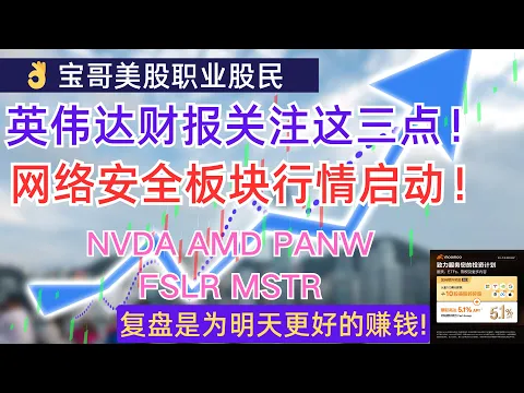 Download MP3 英伟达财报关注这三点！网络安全板块行情启动！NVDA AMD PANW FSLR MSTR! 05192024