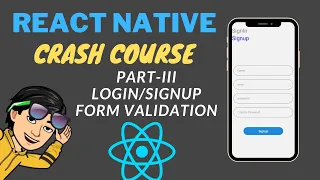 Form Validation in React Native Login-Signup Form React Native Tutorial in Hindi Part-III