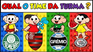 PARA QUAL TIME OS PERSONAGENS DA TURMA DA MÔNICA TORCEM? Curiosidades Turma da Mônica - FUTEBOL