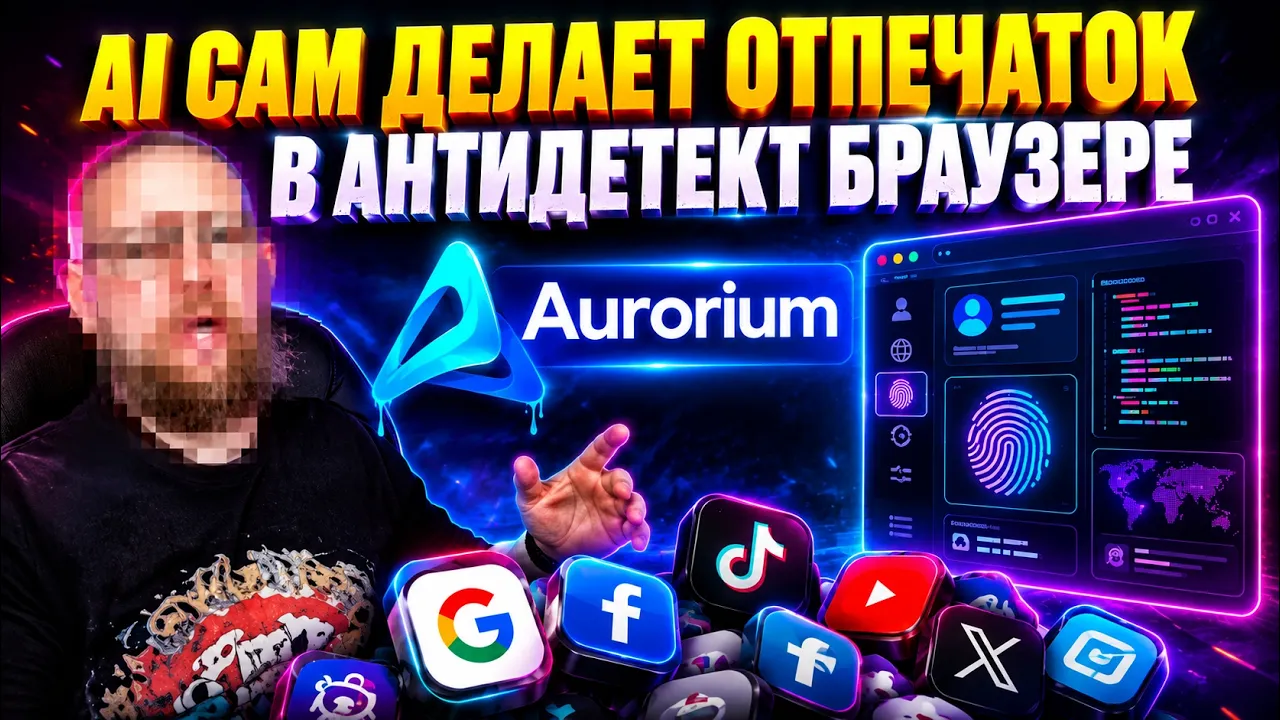 AI сам собирает отпечаток браузера. Тест Aurorium: антидетект для арбитража