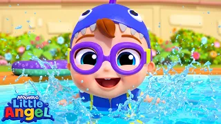 Jill the Mermaid vs. Baby John the Shark! 🧜‍♀️🦈 | Little Angel Nursery Rhymes & Kid Songs