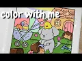 Color with me Coco Wyo Cozy Cuties Easter coloring page Relaxing music