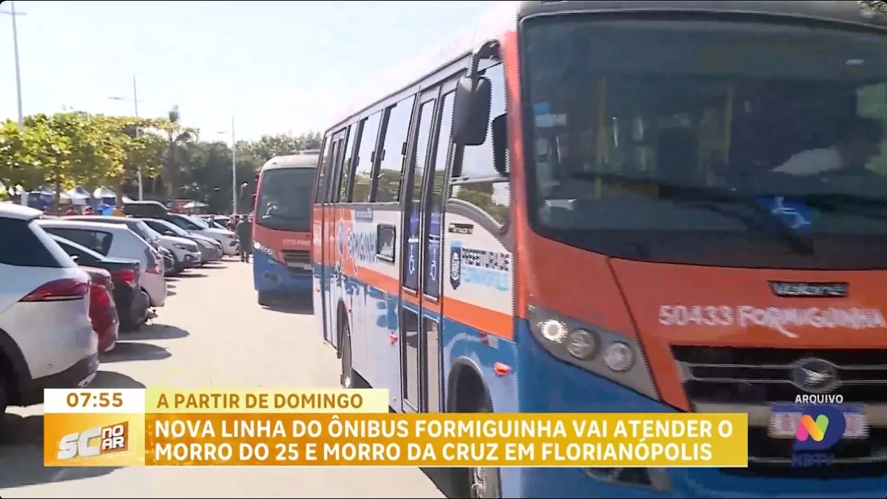 A partir de domingo: nova linha do ônibus Formiguinha vai atender o Morro do 25 e Morro da Cruz