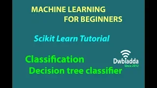 Decision trees classifier Machine learning Scikit Learn Scikit learn tutorial