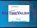 Real Time Validation Form using javascript