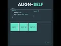 Learn Flexbox Align-self in 13 seconds