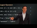 Flow of control logical operators