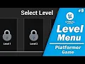 Make Level Menu UI in Unreal Engine 5 Part 9 Platformer Game Beginners Course