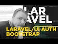 Adding Boostrap and Auth to Laravel Using