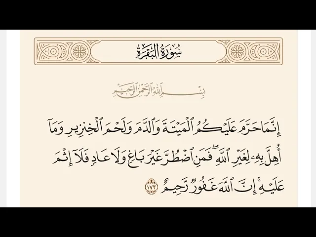 ⁣آيات الأحكام|شرح الآية{إِنَّمَا حَرَّمَ عَلَيْكُمُ الْمَيْتَةَ وَالدَّمَ} - السيد صباح شبر