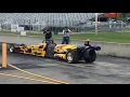 DeWayne Hill fires up his Jet Dragster at Martin Dragway